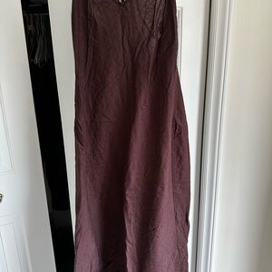 Forever 21 Burgundy Maxi Slip Dress